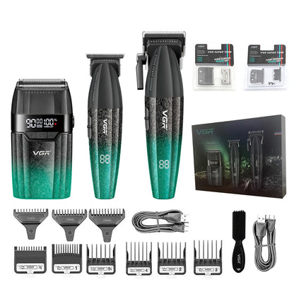 VGR Hair Trimmer Professional 9000 RPM Hair Clipper Cordless Hair Cutting Machine Rechargeable Metal Trimmer for Men V-640 S3