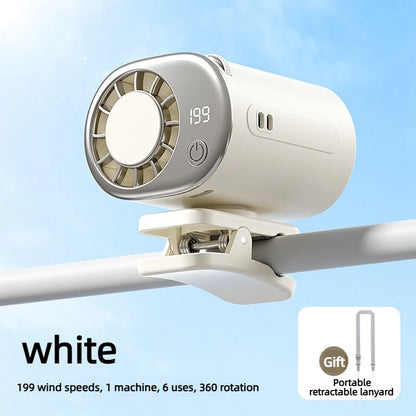 2026 Portable Mini Outdoor Refrigeration Clip Fan 4000mAh