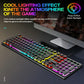 Typewriter style Mechanical feel Gaming Keyboard - ElectronAge