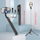 Roreta Selfie Stick Tripod Extendable With light Wireless Bluetooth Remote Portable Smartphone Stand Mount For iOS Android Phone