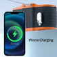 30000mAh Portable Waist Fan Strong Daul Airflow 7Speeds 11000RPM Rechargeable Clip on Fan for Outdoor Camping Fishing Max 32H