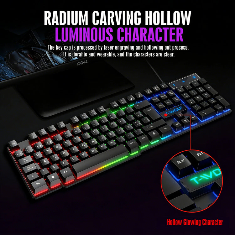 FUYUMY Mechanical feel Gaming Keyboard - ElectronAge