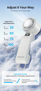 Vention Superconductive Cooling 100 High-speed Handheld Fan 13000 RPM Turbo LED Digital Display Foldable Portable Outdoor Fan