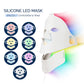 Silicone LED Facial Mask 7 Colors Photon Beauty Face Neck Care Mask Skin Whitening Skin Rejuvenation mascara faciales led