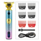 T9 Original Professional Hair Trimmer for Men - Colorful Smooth Feel Body, LED, Sharp Blade, Portable Clipper