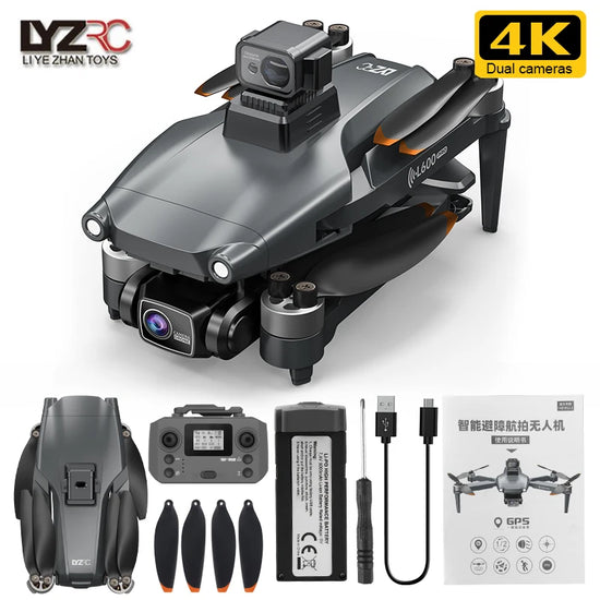 L600 PRO GPS Drone Professional 4K HD Dual Camera - ElectronAge