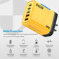 240W 5 In 1 Gan Desktop Charger 3PD 2 USB Fast Charging EU/US Charger Display Light For Iphone Samsung Xiaomi Huawei New
