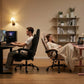 Massage Gaming Chair with 360°-Swivel and Headrest - ElectronAge