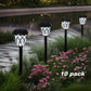 10 Pack solar powered small tube Light and shadow lamplawn lamp light is suitable for courtyard garden lawndecoration landscape