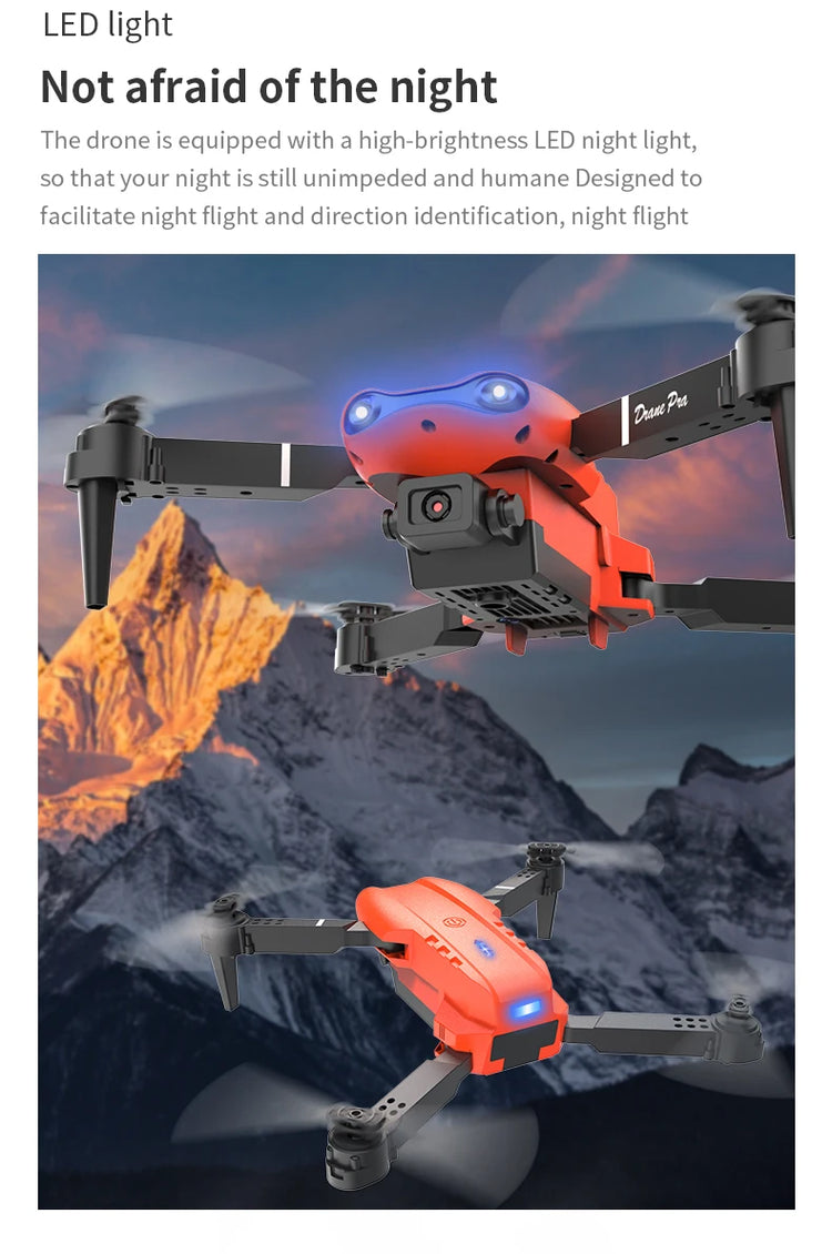 E99 PRO Drone with Flash Professional HD Dual Camera - ElectronAge