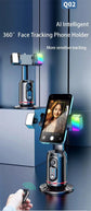 Roreta 2025 Selfie Stick Gimbal Stabilizer For Smartphone With Bluetooth Remote Intelligent AI Gesture Control Anti Shake Tripod