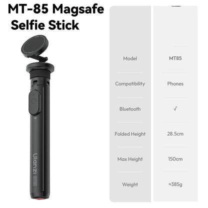 Ulanzi TT24 Selfie Stick 1.5M for Action Camera GoPro Hero 12 DJI Pocket 3  Compact Camera Cell Phone With Quick Release Plate