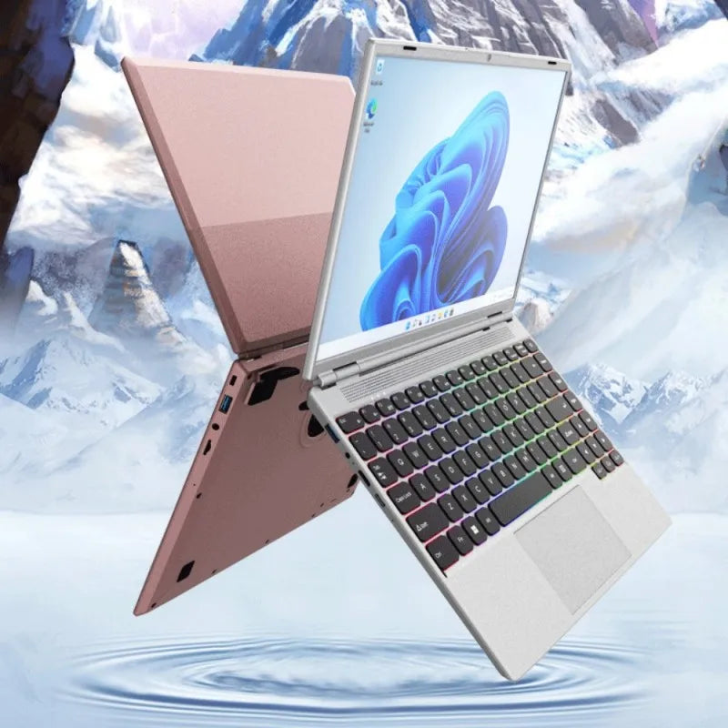 2023 Ram 6G DDR4 ROM 128G SSD N5095 14 Inch Intel Quad Core Windows 10 Pro Student Laptop Computer - ElectronAge