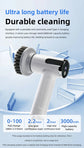4-in-1 Electric Cleaning Brush IPX7 Waterproof Multi-Functional Wireless Handle Rechargeable Portable Brush For Bathroom Kitchen