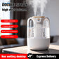 2200ML Air Humidifier USB Double Spray Port Mist Spray Heavy Fog Aroma Diffuser Essential Oils Color Light for Home Bedroom Gift