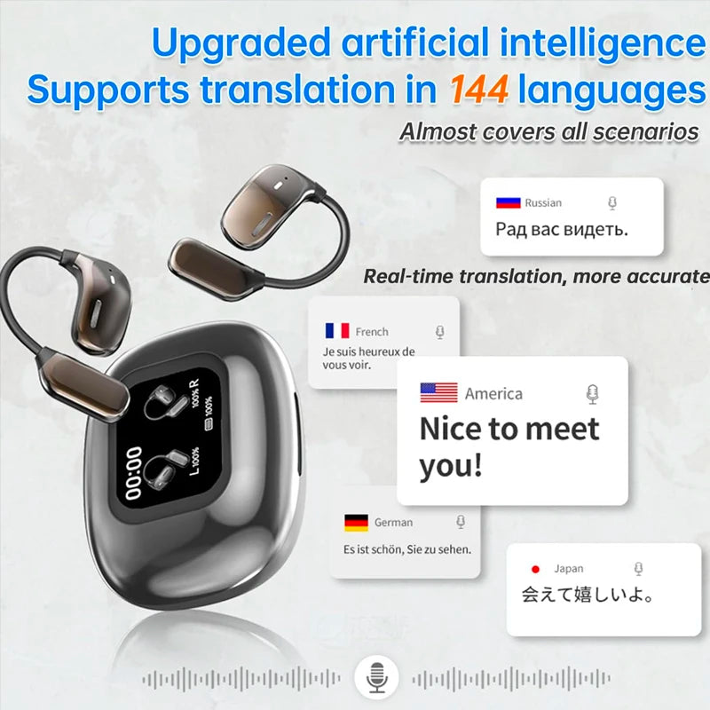 UYUXIO OWS Real Time Translation Earbuds - ElectronAge