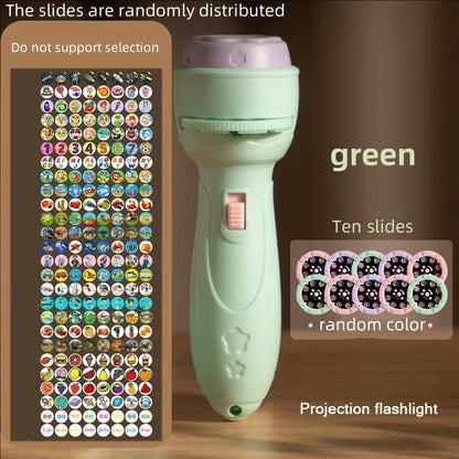 Projector flashlight Early education educational development toy children&