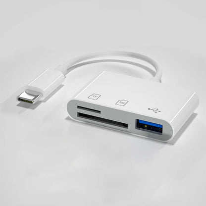 3 in 1 Card Reader Adapter Type C To SD TF Memory Card Reader USB Type C OTG Converter For Huawei Samsung Xiomi Phone Tablet