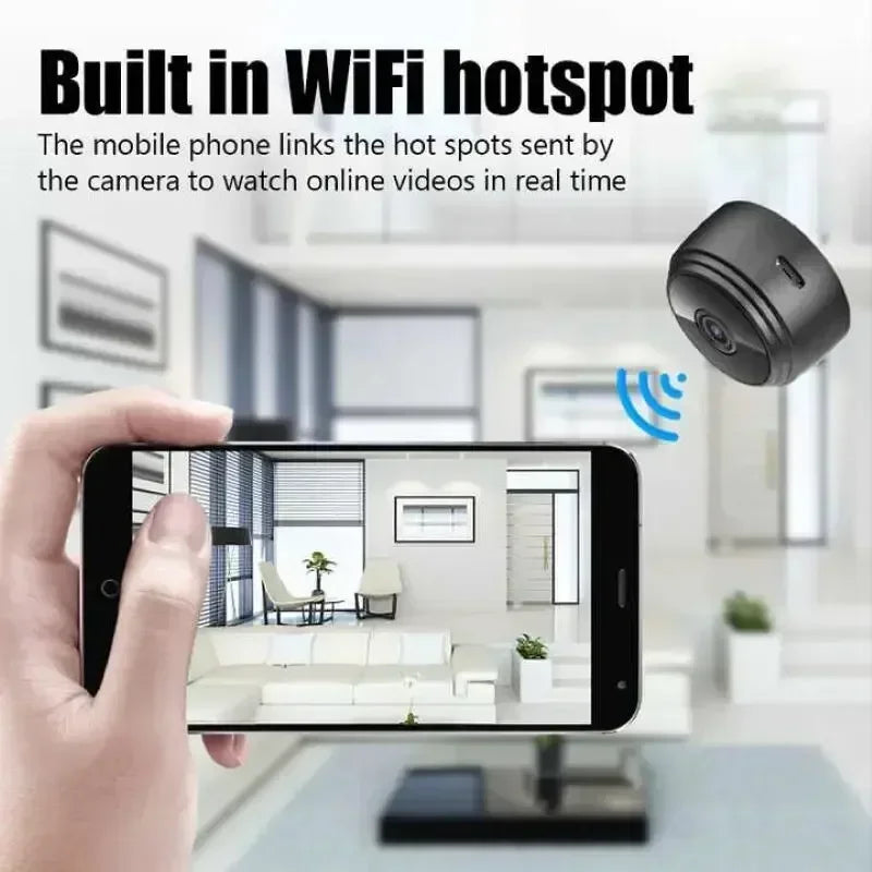 Mini A9 WiFi 1080P HD Security Camera Wireless Monitoring Security - ElectronAge