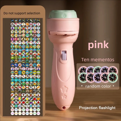 Projector flashlight Early education educational development toy children&
