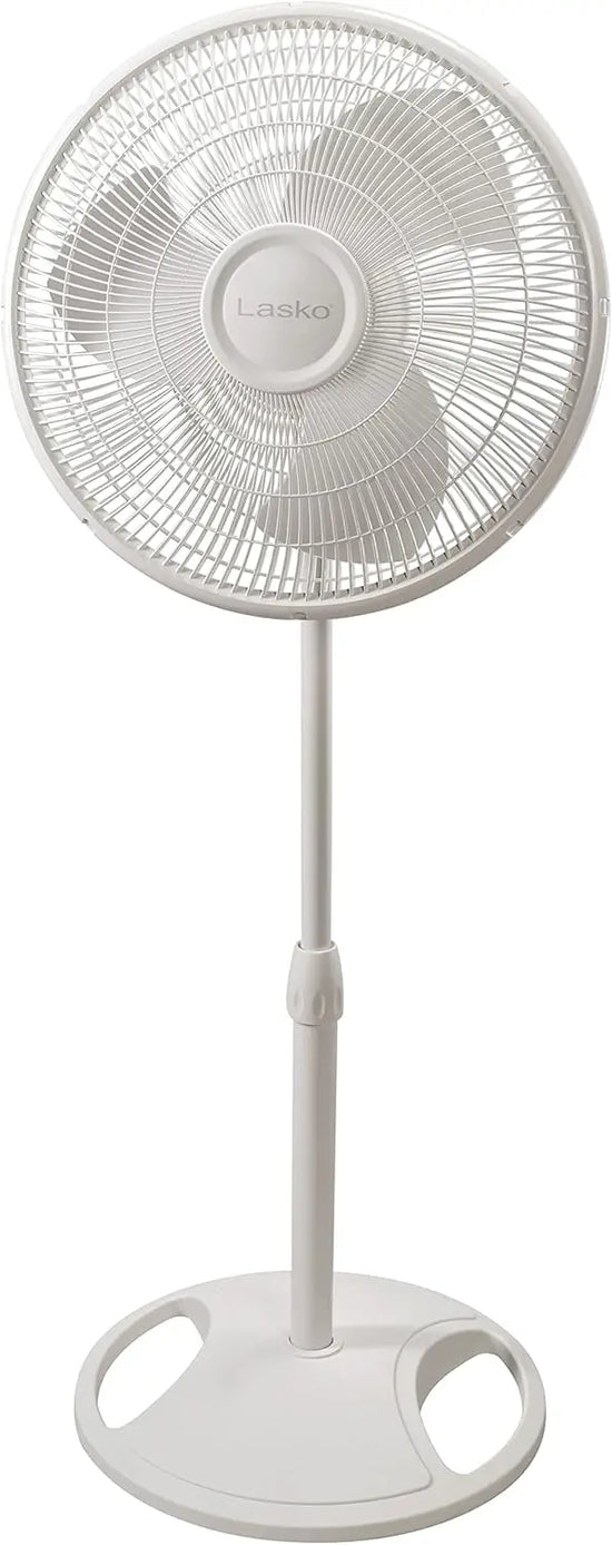 16-Inch Oscillating Stand Fan with Adjustable Height, 3 Speeds for Quiet Cooling in Any Room