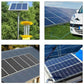1200W Solar Panel Charger with 100A Controller Dual USB 12V Battery Charging System for Outdoor Camping Car Yacht RV Hiking