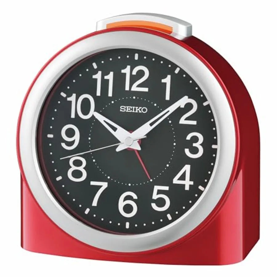 QHE211GLH Non Ticking Bedroom Alarm Clock - ElectronAge