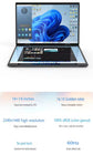 14 inch+14inch touch Dual Screen Laptop Intel N100 Processor Gaming Laptop DDR4 16GB 1TB SSD Notebook Computer