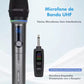Professional Wireless Microphone Microphone Support For Pc, Rgb, Uhf Dual Wireless, Karaoke, Coibeu