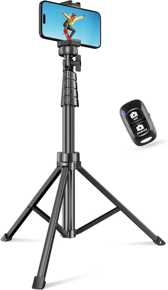 Selfie Stick, Extendable Cell Tripod Stand Wireless Remote And Phone Holder, Compatible With Iphone Android Phone,