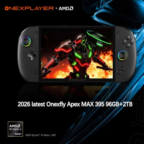 2026 latest Onexfly Apex AMD Ryzen AI Max+ 395 96GB LPDDR5/2TB handheld game console 8" Pro-Gaming Display Built for Gamers