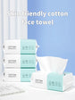 100PCS Natural Disposable Face Towel Travel Facial Cleansing Wet And Dry Makeup Remover Pearl Cotton Soft Makeup Nonwoven Towel