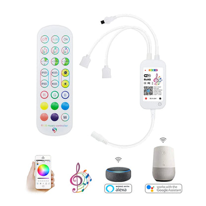 Tuya Smart Life WIFI Controller / Bluetooth DC 12V Smart Accessory Not Waterproof for RGB LED Strip COB LED Light 2835/5050