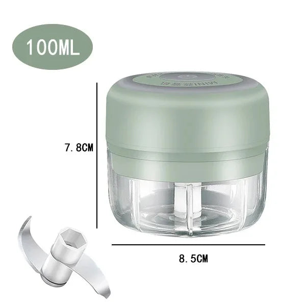 100ML/250ML Electric Meat Mincer Garlic Chopper - ElectronAge