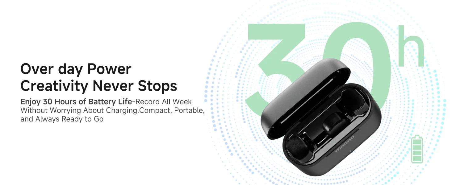 maono T1mini Wireless Lapel Microphone for Phone-Noise Cancellation - ElectronAge