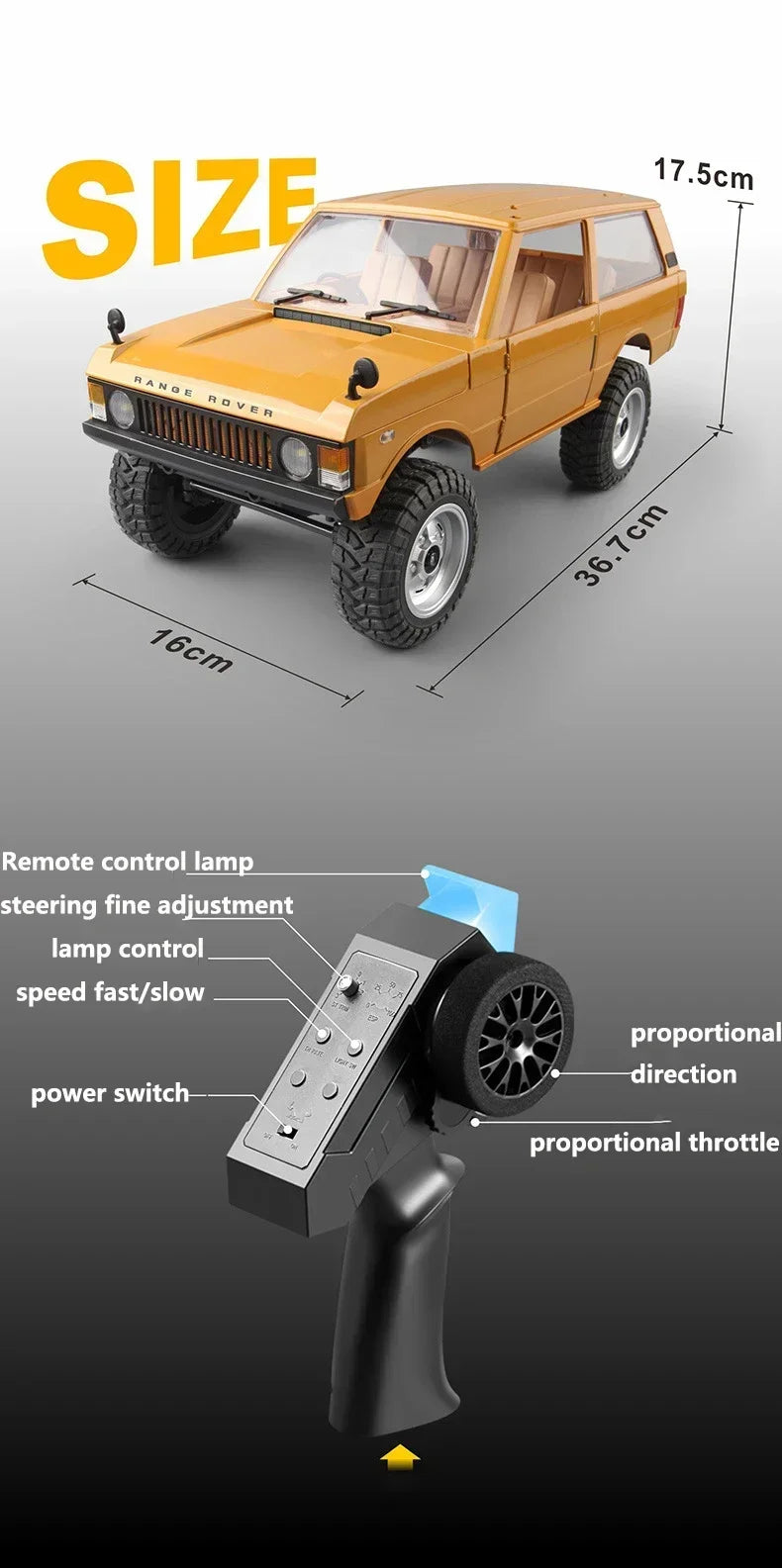 MENGXI MN168 RC Car 1:12 Full Scale RTR Version - ElectronAge