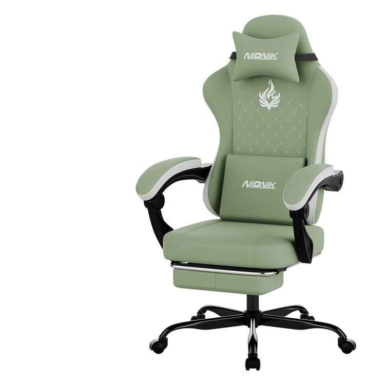 wotsta Gaming Chair with Footrest - ElectronAge