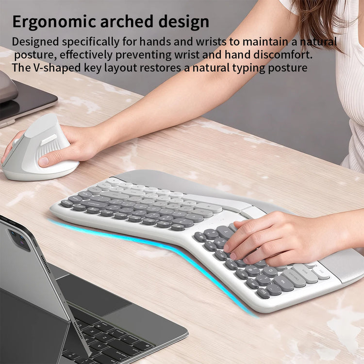 MOFii Ergonomic Keyboard and Mouse Combo - ElectronAge