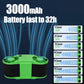 30000mAh Portable Waist Fan Strong Daul Airflow 7Speeds 11000RPM Rechargeable Clip on Fan for Outdoor Camping Fishing Max 32H
