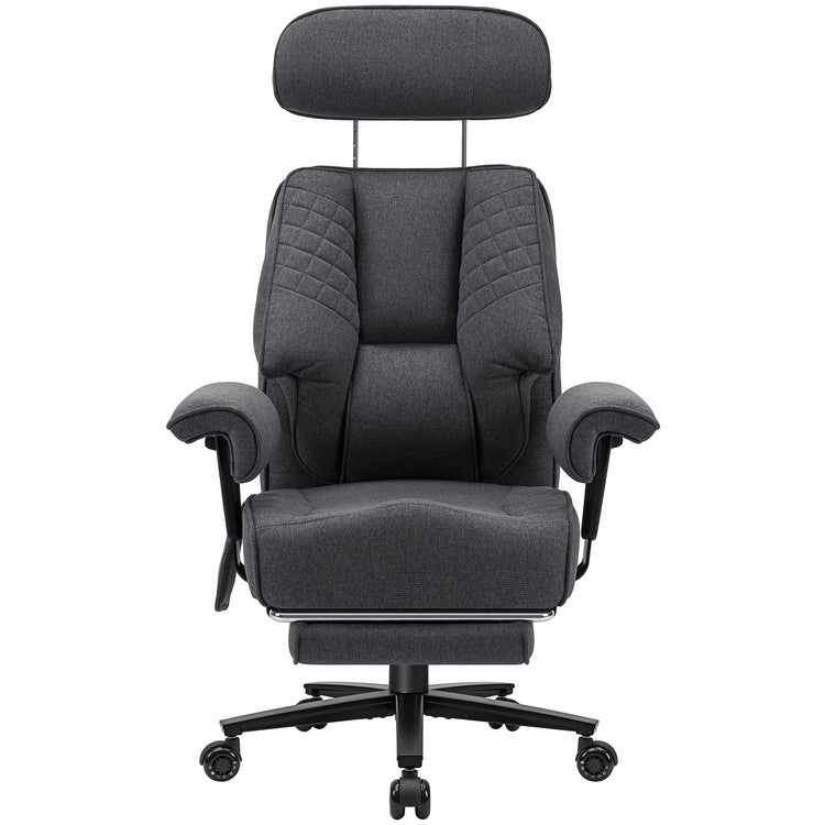 Executive Office Chair with Foot Rest and Waist Lumber Support - ElectronAge
