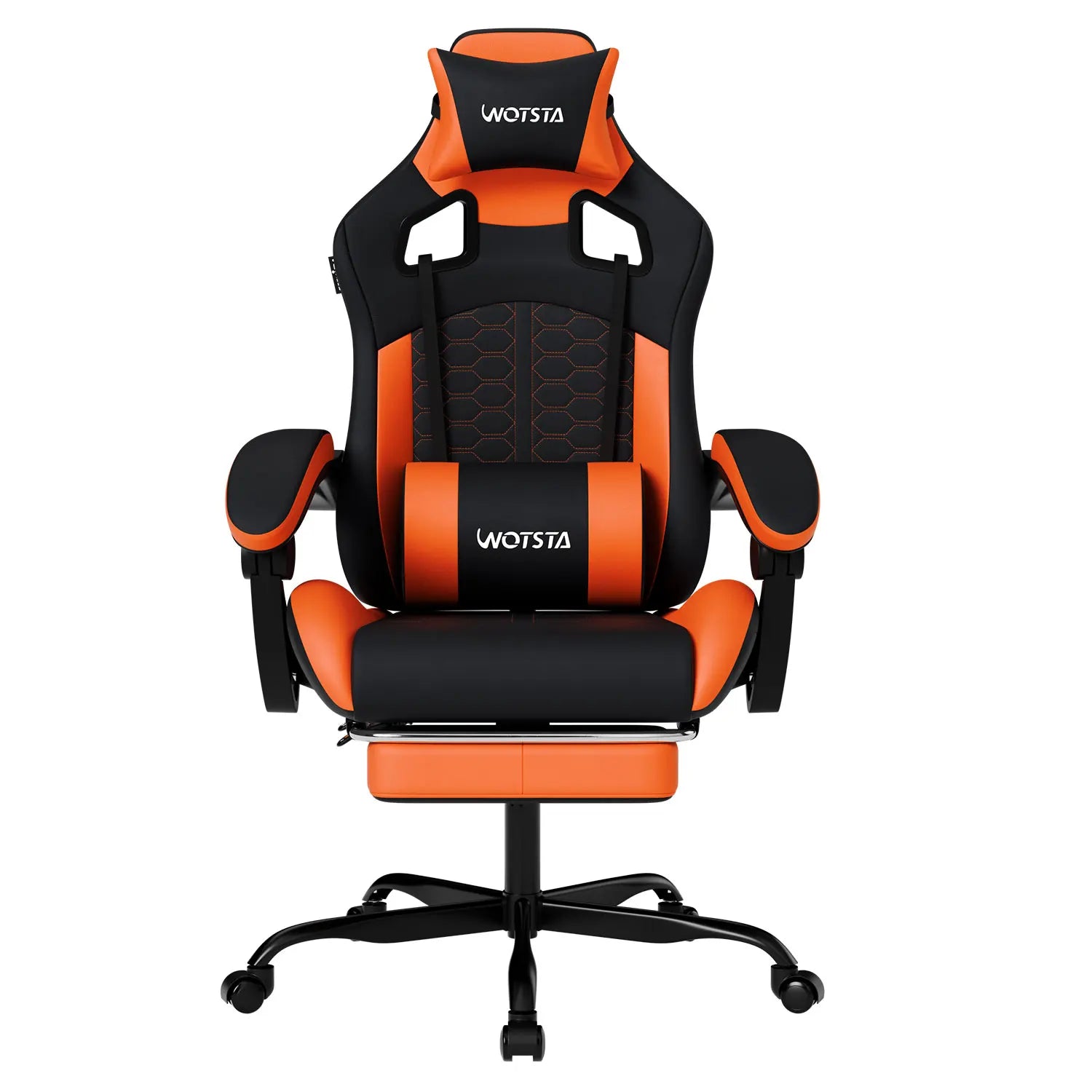 WOTSTA Metal Gaming Chair with Footrest - ElectronAge