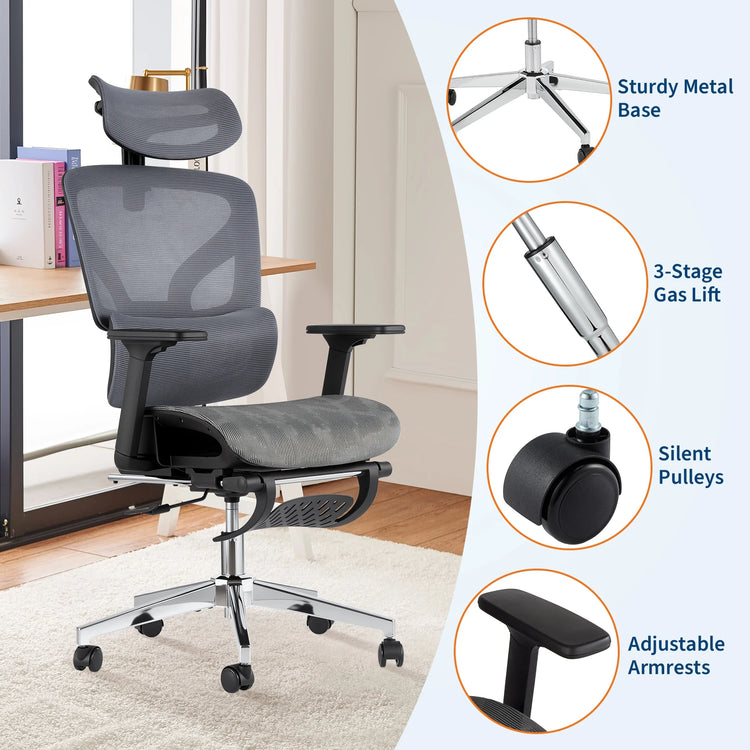 HiMISS Ergonomic High Back Mesh Office Chair - ElectronAge