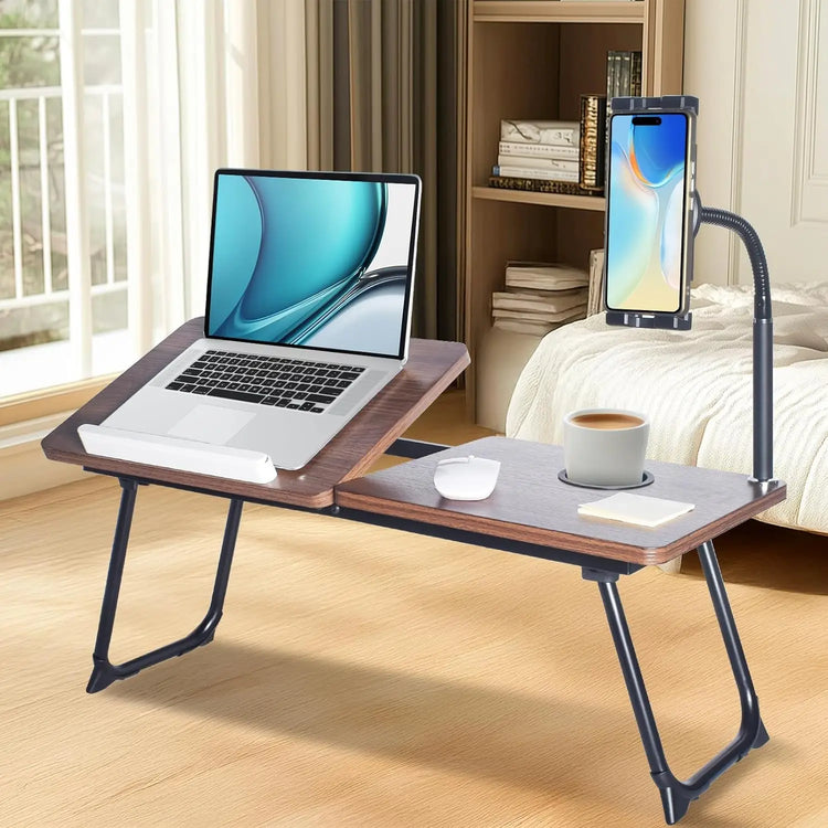 28.7" Adjustable Laptop Desk Stand with Phone Mount - ElectronAge