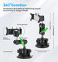 Universal Metal Car Phone Mount, 360° Rotation for Windshield/Dashboard