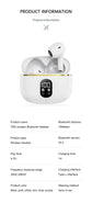 True Wireless Earphone Hifi Stereo Sound Enc Bluetooth Headphones Power Display Earbuds For Iphone Samsung Headset Cable