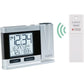 Silver Atomic Projection Alarm Clock with Temperature - ElectronAge