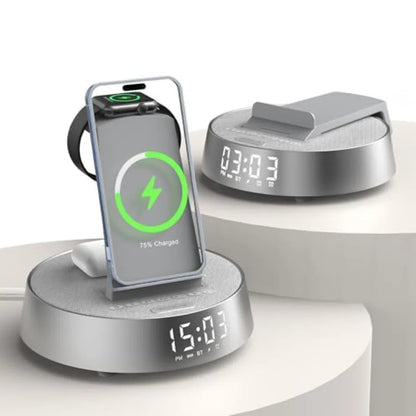 Alarm Clock with Wireless Charging Station - ElectronAge