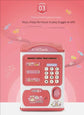 Banknote fingerprint deposit box Electronic ATM Coin deposit box Cash safe Large space bank Children&