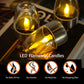 6PCS solar candle light deck night light suitable for desktopsteps stairway lead lights Christmas Halloween light