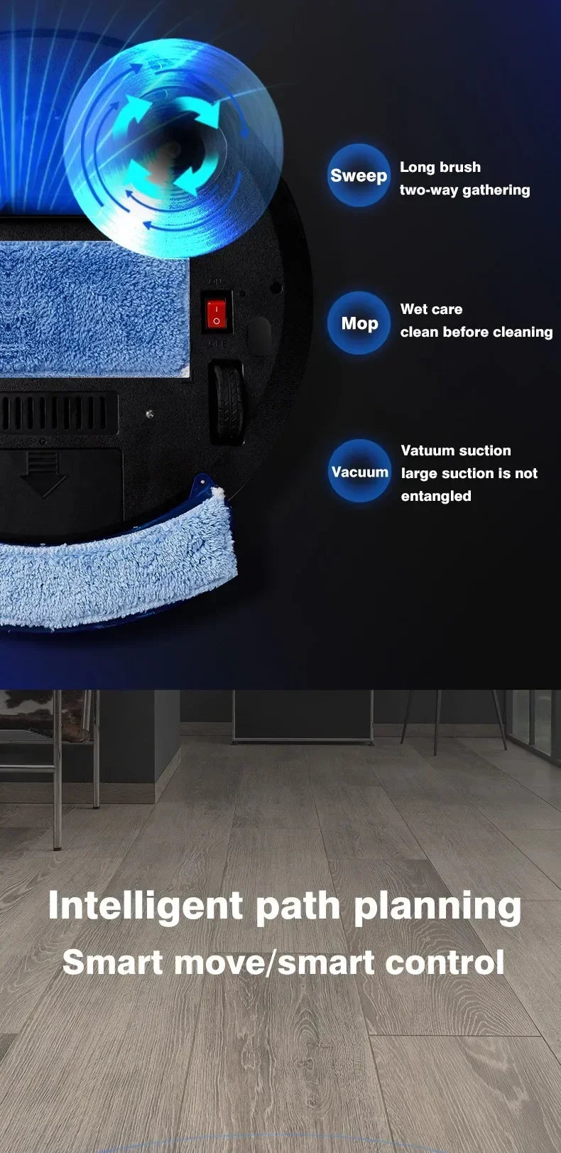 Intelligent Sweeping Robot Large Water Tank - ElectronAge